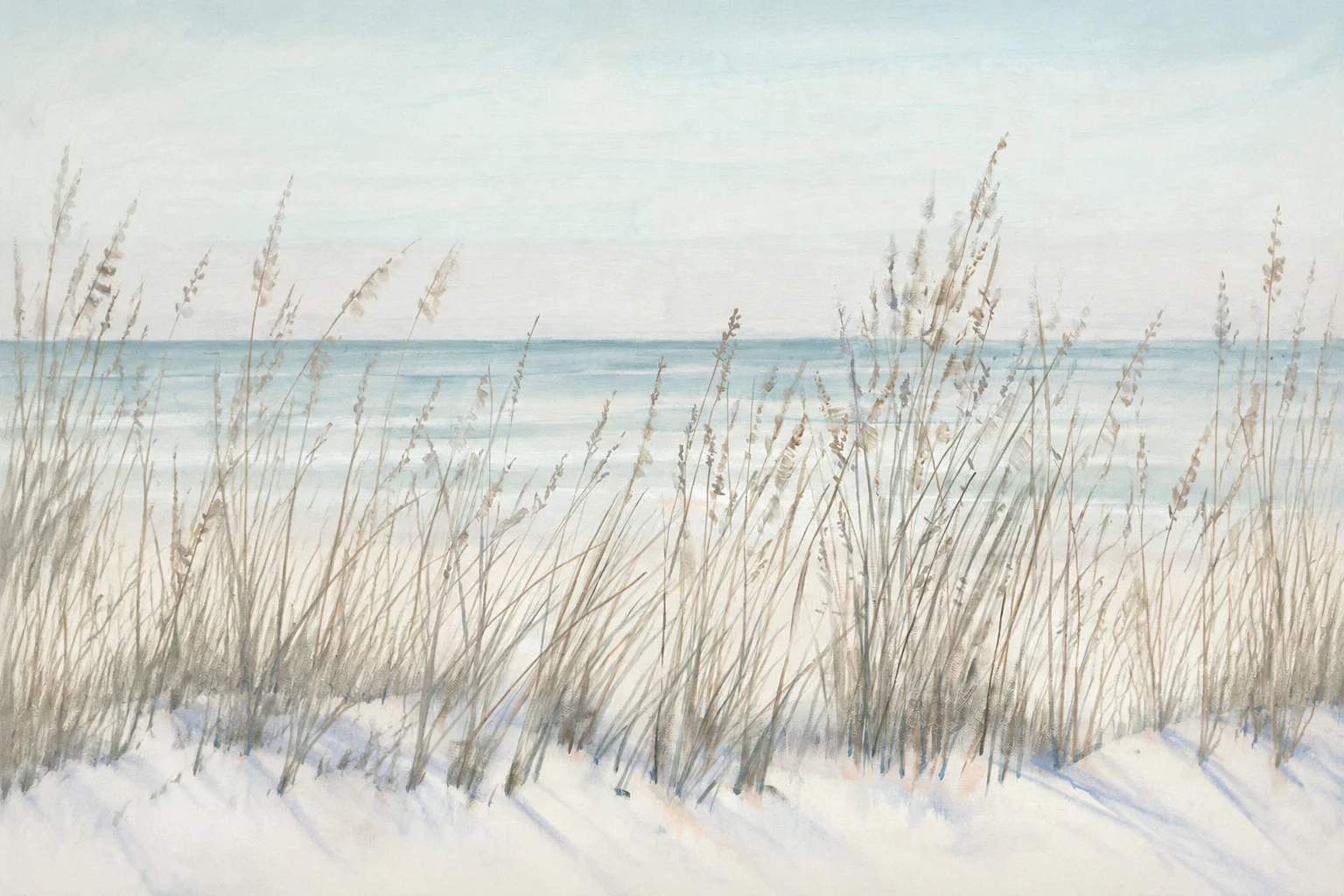Calm Coastal Grasses Wall Mural