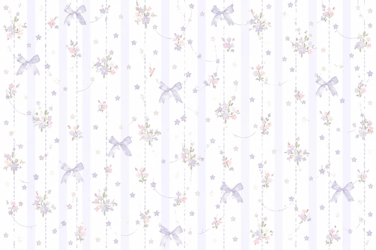 Papel de Parede Laços e Fios Florais