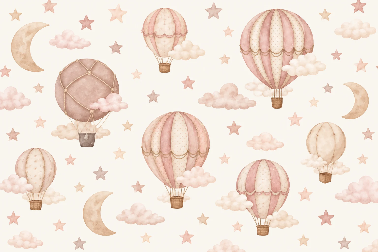 Luchtballonnen muurprint