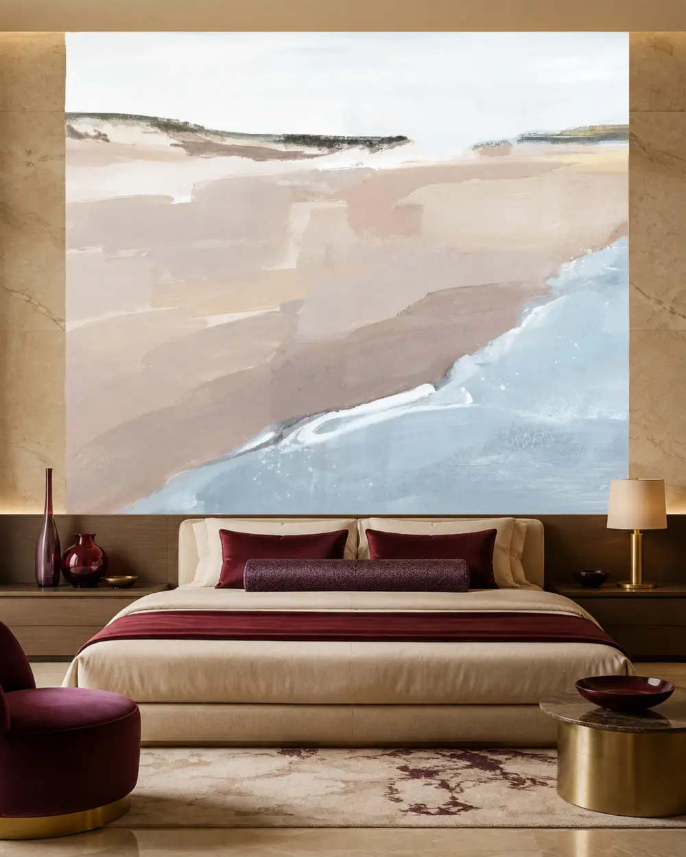 Kıyı Esintisi Duvar Kağıdı room wallpaper mockup