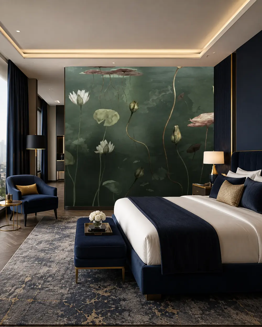 Nilüfer Göleti Duvar Kağıdı room wallpaper mockup