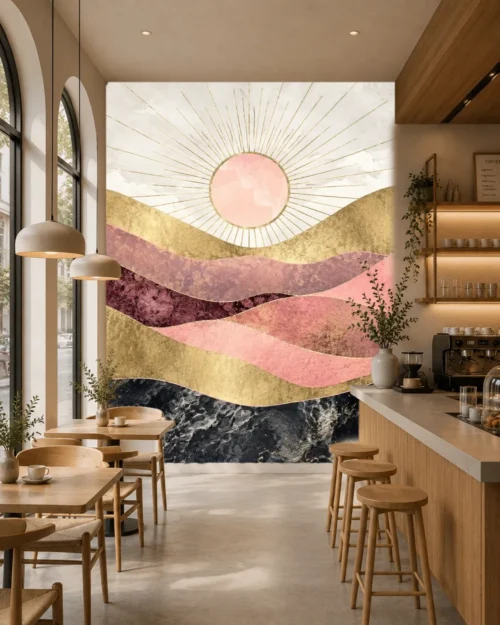 Işıyan Katmanlar Duvar Kağıdı – Meta Catalog Mockup Işıyan Katmanlar Duvar Kağıdı room wallpaper mockup