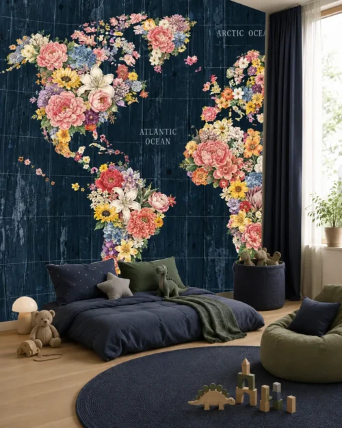 Çiçek Atlası Duvar Kağıdı – Meta Catalog Mockup Çiçek Atlası Duvar Kağıdı room wallpaper mockup
