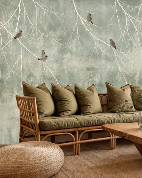 Dallardaki Kuşlar Duvar Kağıdı – Meta Catalog Mockup Dallardaki Kuşlar Duvar Kağıdı room wallpaper mockup