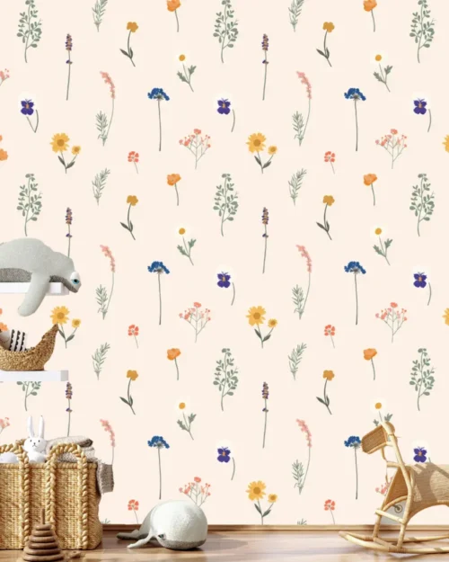 Serpiştirilmiş Kır Çiçekleri Duvar Kağıdı – Meta Catalog Mockup Serpiştirilmiş Kır Çiçekleri Duvar Kağıdı room wallpaper mockup