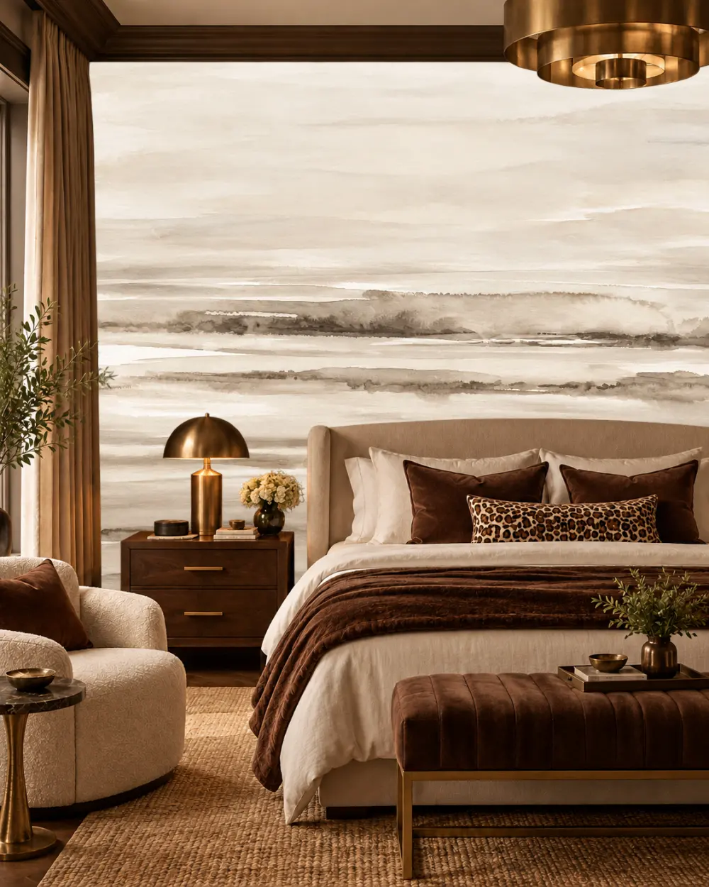 Ufuk Katmanları Duvar Kağıdı room wallpaper mockup
